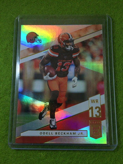 ODELL BECKHAM JR BROWNS JERSEY #13 REFRACTOR Baker Mayfield 's WR 2019 Elite #24