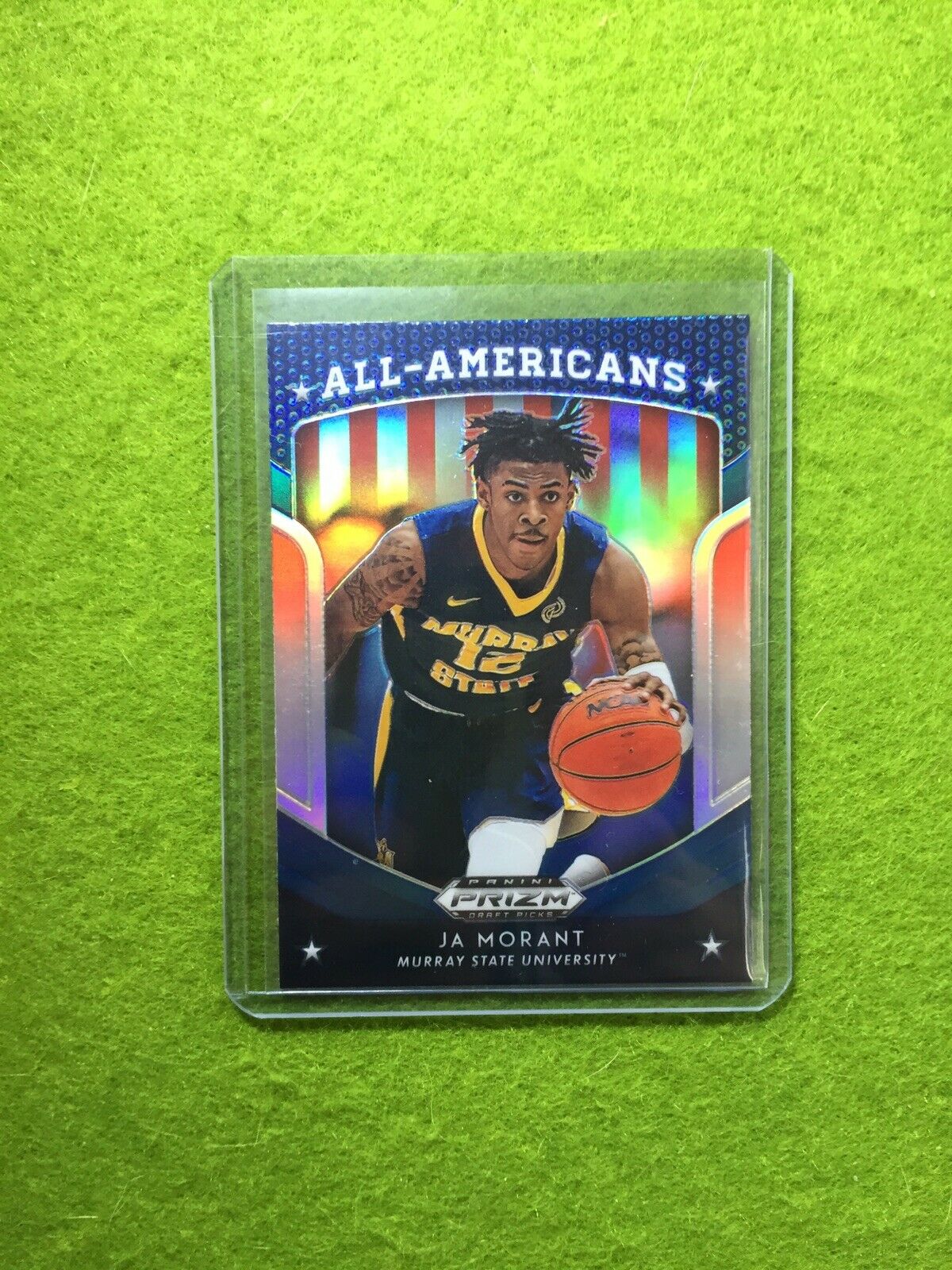 JA MORANT PRIZM ROOKIE CARD JERSEY #12 MS RC GRIZZLIES SP 2019 Prizm DP BLUE rc