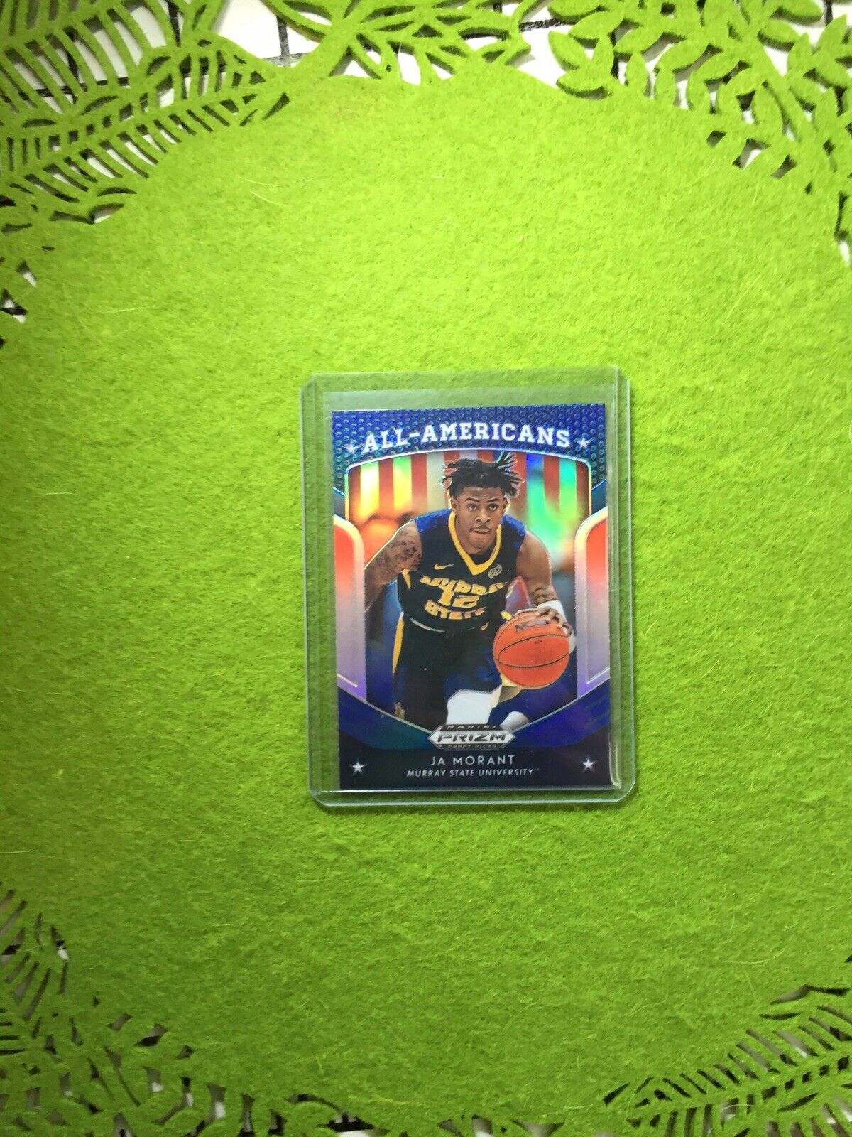 JA MORANT PRIZM ROOKIE CARD JERSEY #12 MS RC GRIZZLIES SP 2019 Prizm DP BLUE rc