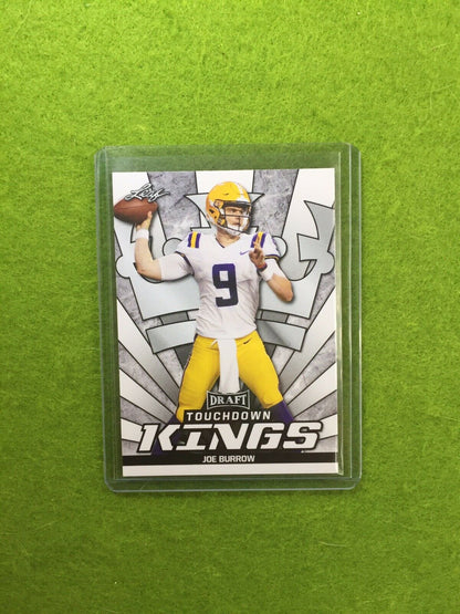 JOE BURROW RC ROOKIE CARD JERSEY#9 LSU 2020 Leaf Football TOUCHDOWN KINGS INSERT