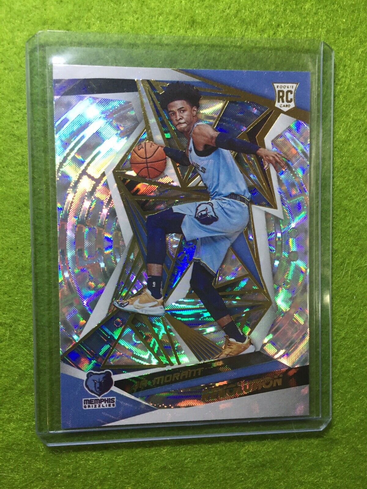 JA MORANT SP PRIZM RC ROOKIE CARD JERSEY#12 GRIZZLIES 2019-20 Revolution FRACTAL