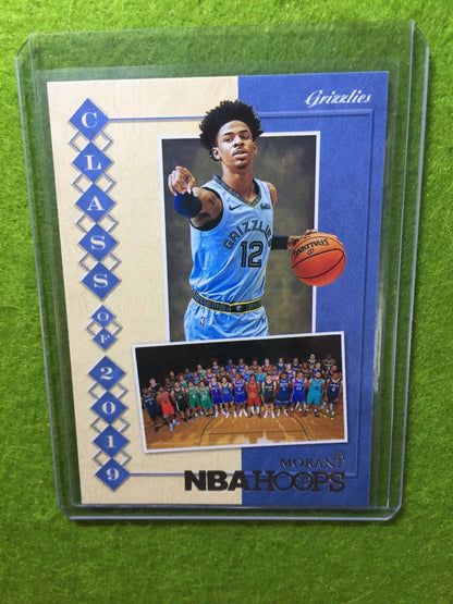 JA MORANT ROOKIE CARD JERSEY #12 GRIZZLIES RC 2019-20 Panini Hoops Basketball rc