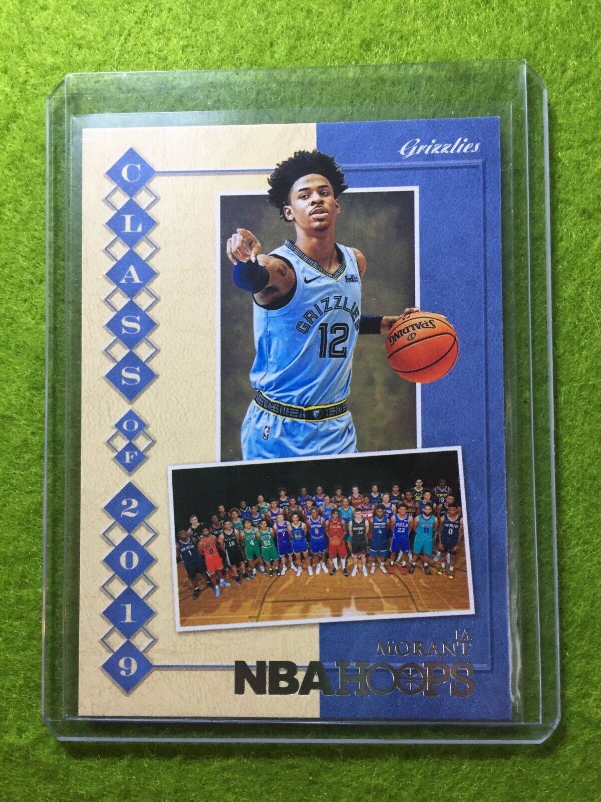 JA MORANT ROOKIE CARD JERSEY #12 GRIZZLIES RC 2019-20 Panini Hoops Basketball rc