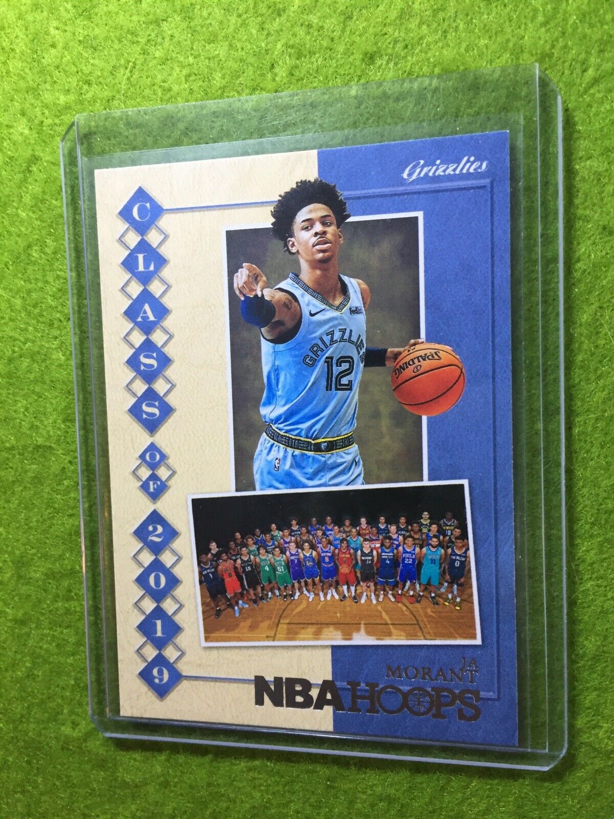 JA MORANT ROOKIE CARD JERSEY #12 GRIZZLIES RC 2019-20 Panini Hoops Basketball rc