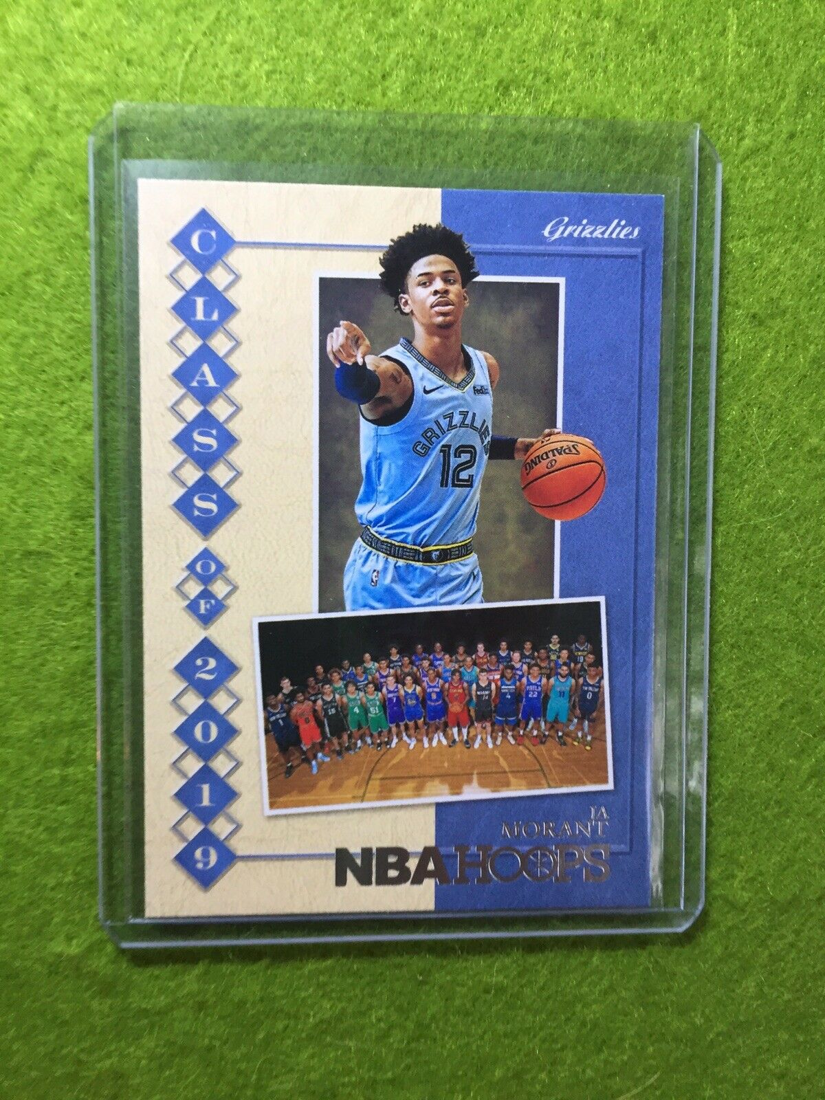 JA MORANT ROOKIE CARD JERSEY #12 GRIZZLIES RC 2019-20 Panini Hoops Basketball rc