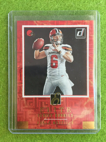 BAKER MAYFIELD ROOKIE CARD ELITE PRIZM REFRACTOR RC SP 2018 Panini Donruss ESR-3