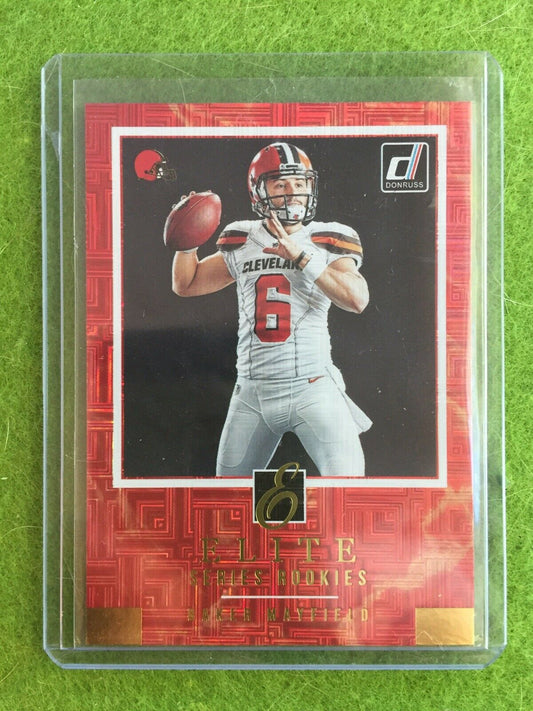 BAKER MAYFIELD ROOKIE CARD ELITE PRIZM REFRACTOR RC SP 2018 Panini Donruss ESR-3