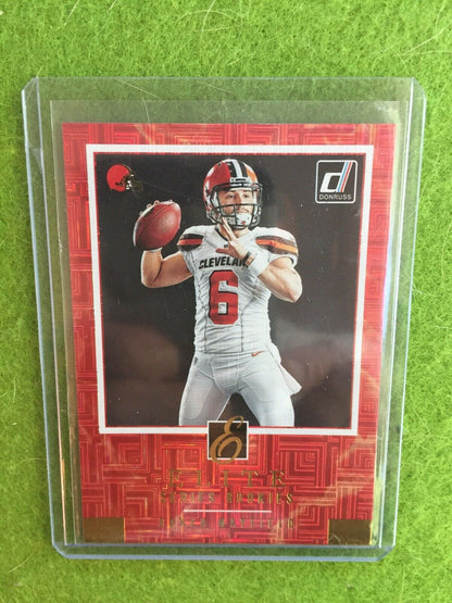 BAKER MAYFIELD ROOKIE CARD ELITE PRIZM REFRACTOR RC SP 2018 Panini Donruss ESR-3