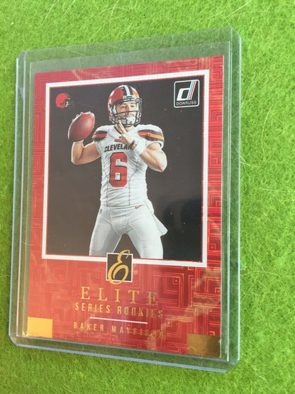 BAKER MAYFIELD ROOKIE CARD ELITE PRIZM REFRACTOR RC SP 2018 Panini Donruss ESR-3