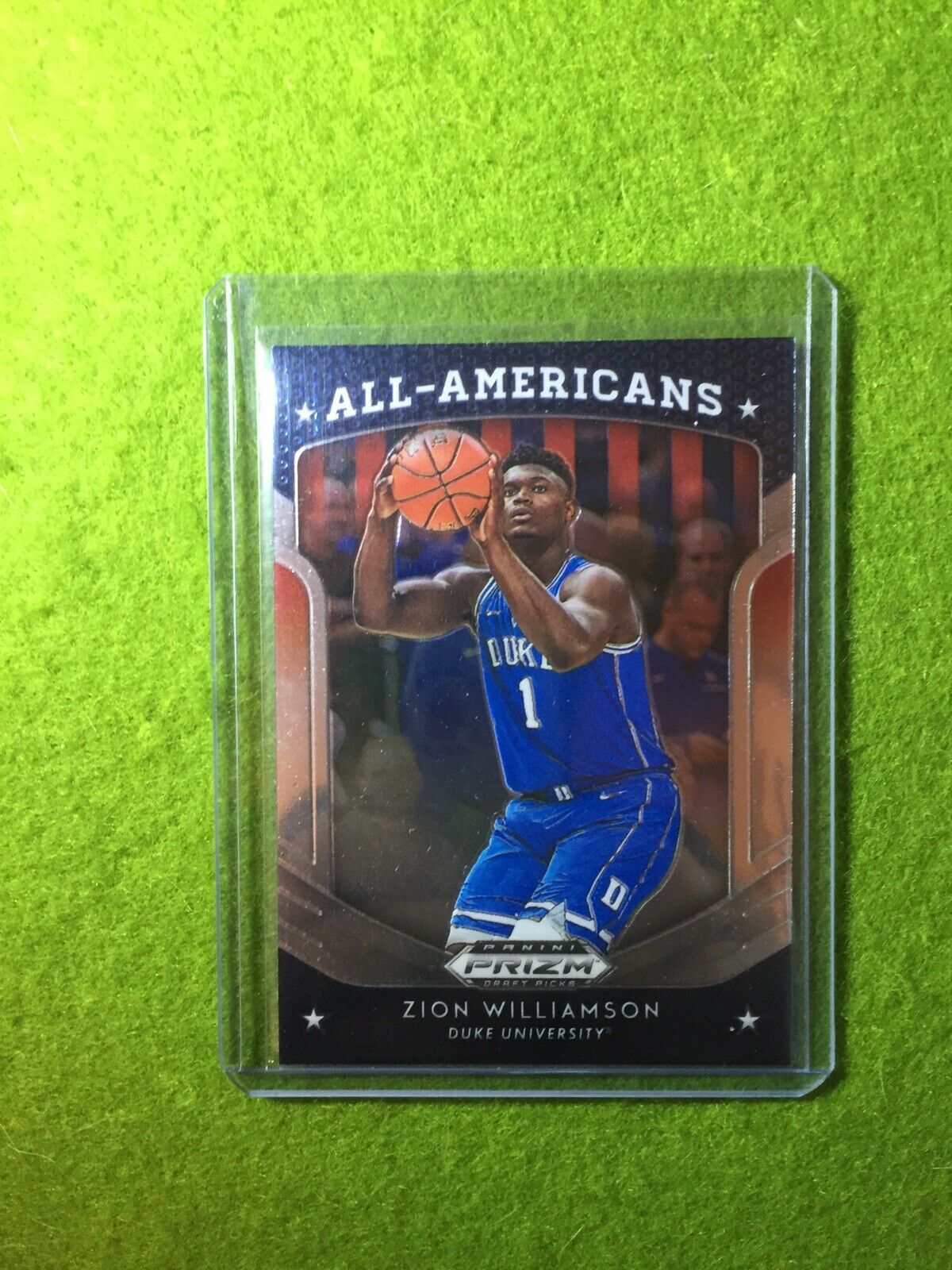 PANINI PRIZM ZION WILLIAMSON ROOKIE CARD JERSEY #1 DUKE RC PELICANS 2019 PrizmDP