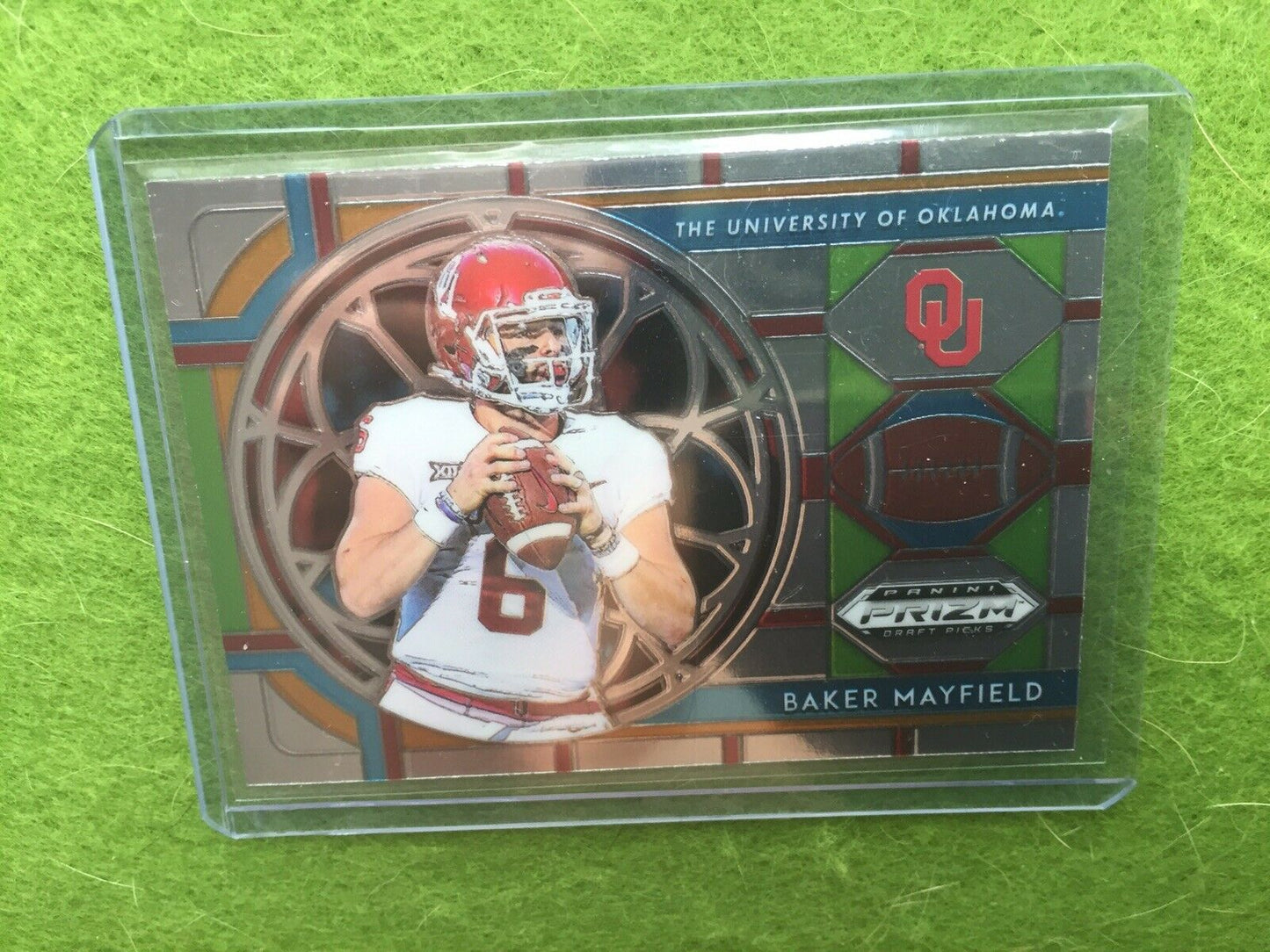 BAKER MAYFIELD PRIZM JERSEY #6 OKLAHOMA OU CLEVELAND BROWNS 2019 Draft Picks #22