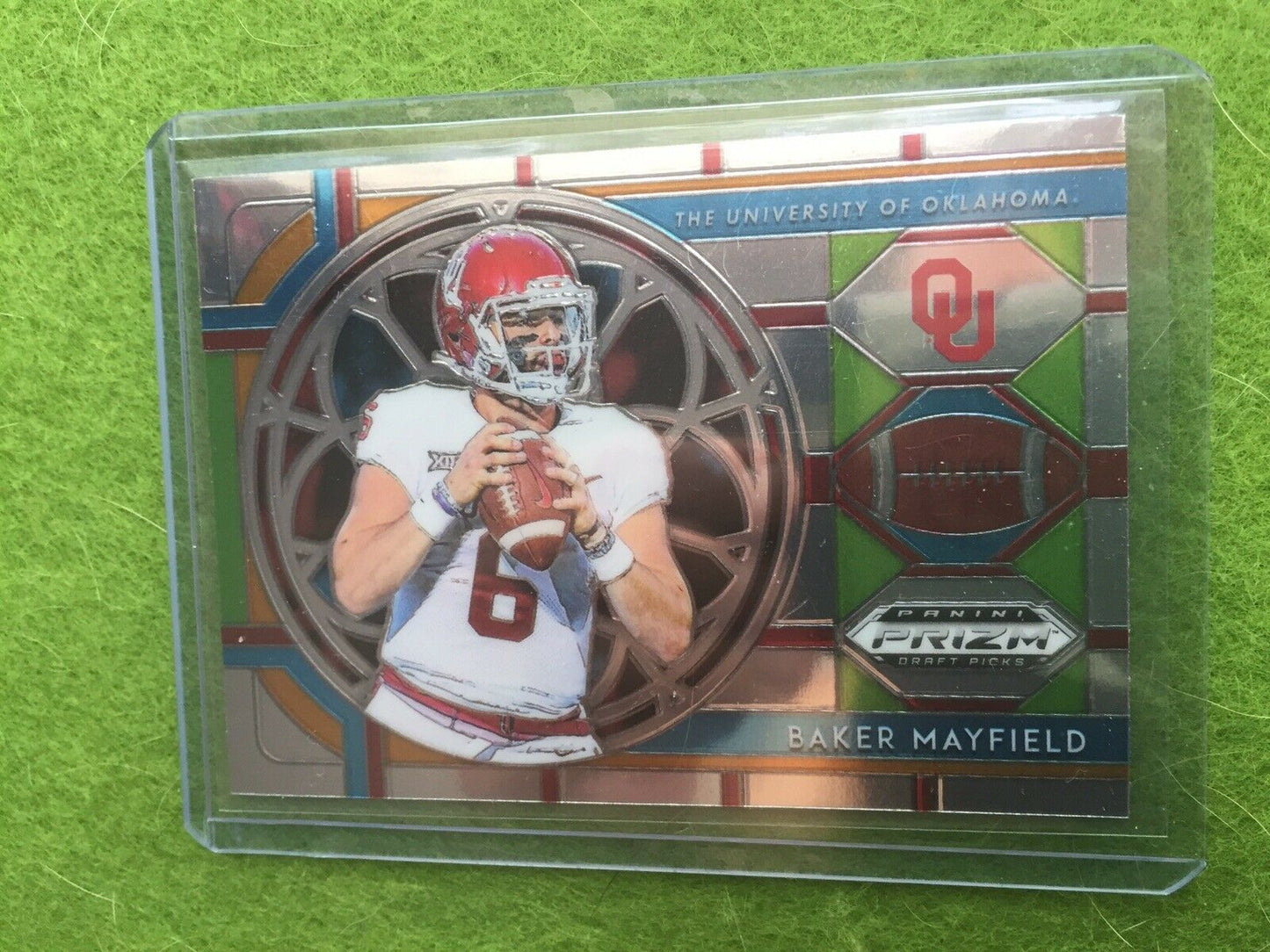 BAKER MAYFIELD PRIZM JERSEY #6 OKLAHOMA OU CLEVELAND BROWNS 2019 Draft Picks #22