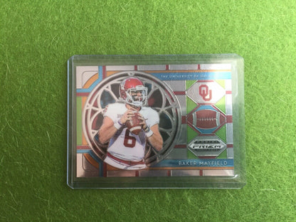 BAKER MAYFIELD PRIZM JERSEY #6 OKLAHOMA OU CLEVELAND BROWNS 2019 Draft Picks #22