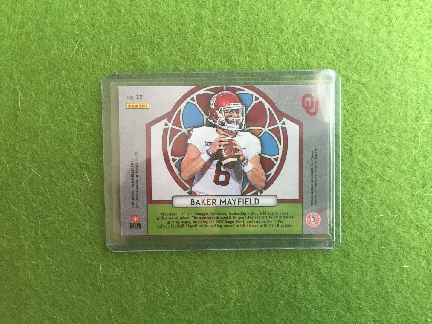 BAKER MAYFIELD PRIZM JERSEY #6 OKLAHOMA OU CLEVELAND BROWNS 2019 Draft Picks #22