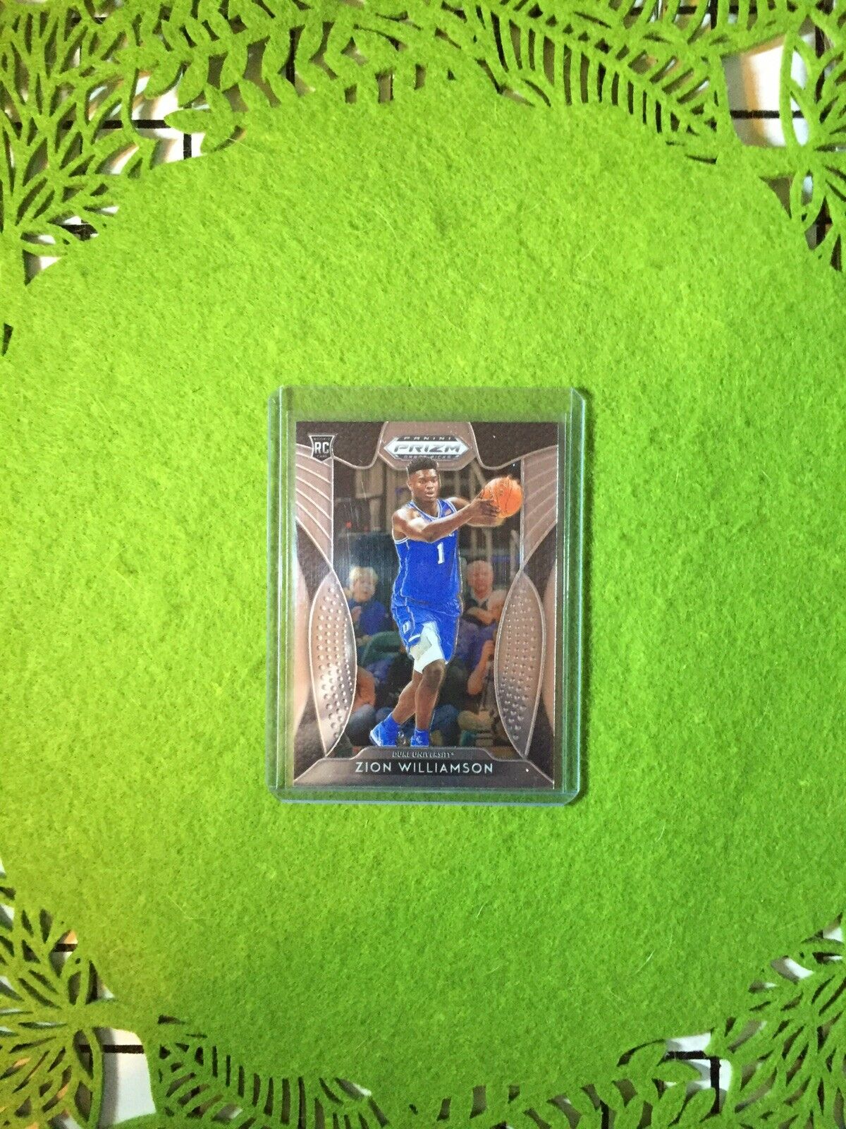 ZION WILLIAMSON PANINI PRIZM ROOKIE CARD JERSEY #1 DUKE RC PELICANS 2019 PrizmDP