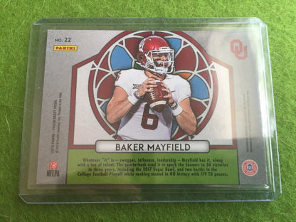 BAKER MAYFIELD PRIZM JERSEY #6 OKLAHOMA OU CLEVELAND BROWNS 2019 Draft Picks #22