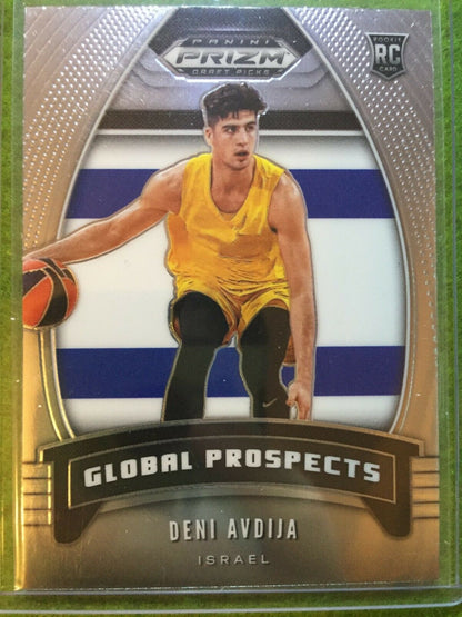 DENI AVDIJA PRIZM ROOKIE CARD ISRAEL RC WIZARDS SP 2020 Panini GLOBAL PROSPECTS