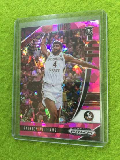 PATRICK WILLIAMS PINK ICE PRIZM ROOKIE CARD JERSEY #4 FSU RC BULLS SP 2020 Prizm