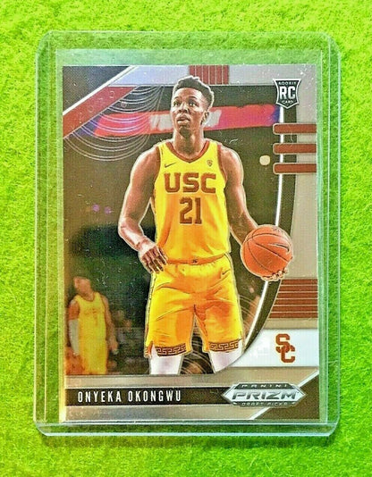 ONYEKA OKONGWU PRIZM ROOKIE CARD JERSEY #21 USC RC HAWKS 2020 Panini Prizm Draft