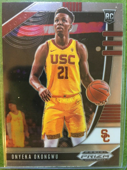 ONYEKA OKONGWU PRIZM ROOKIE CARD JERSEY #21 USC RC HAWKS 2020 Panini Prizm Draft