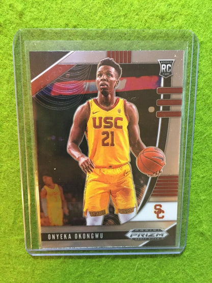 ONYEKA OKONGWU PRIZM ROOKIE CARD JERSEY #21 USC RC HAWKS 2020 Panini Prizm Draft