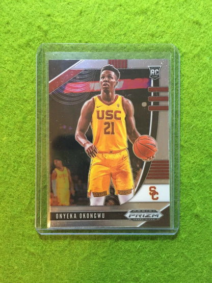 ONYEKA OKONGWU PRIZM ROOKIE CARD JERSEY #21 USC RC HAWKS 2020 Panini Prizm Draft