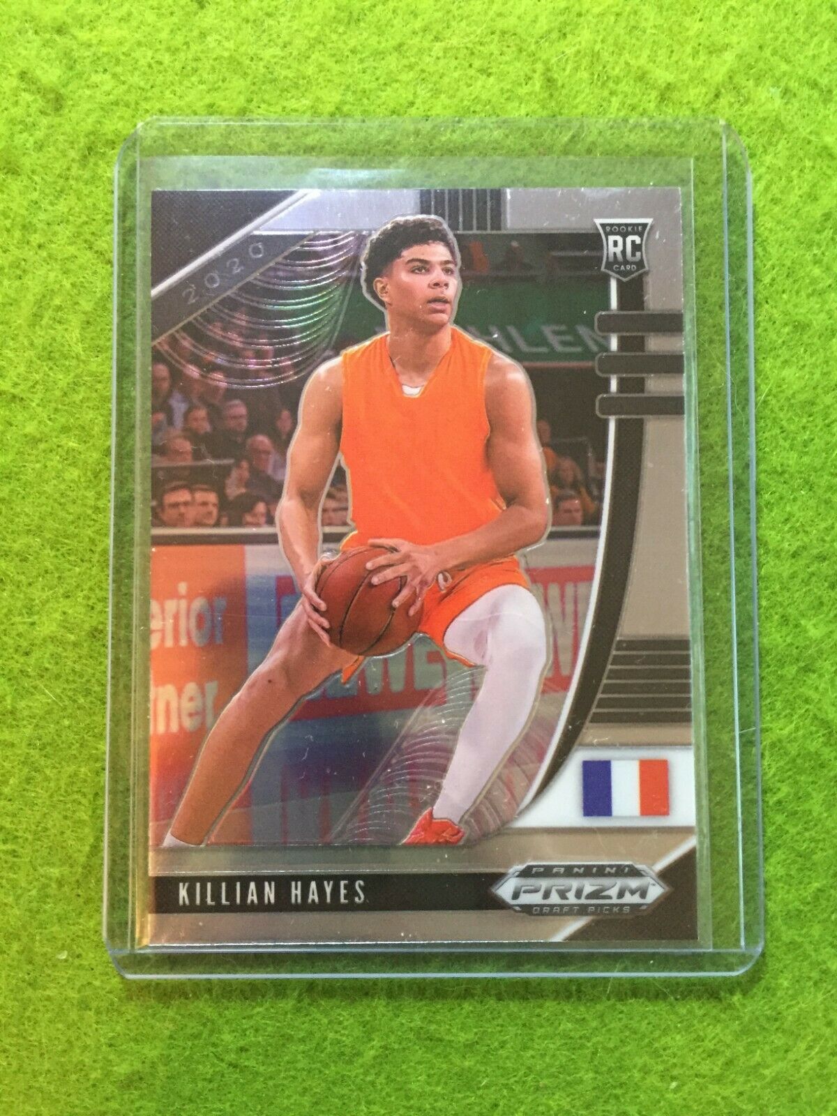 KILLIAN HAYES PRIZM ROOKIE CARD JERSEY #3 FRANCE RC DETROIT PISTONS - 2020 Prizm