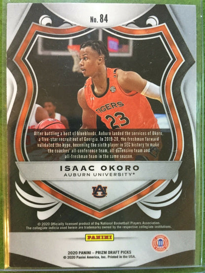 ISAAC OKORO PRIZM CRUSADE ROOKIE CARD JERSEY #23 AUBURN RC CAVALIERS 2020 Prizm