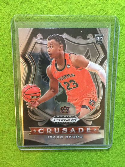 ISAAC OKORO PRIZM CRUSADE ROOKIE CARD JERSEY #23 AUBURN RC CAVALIERS 2020 Prizm