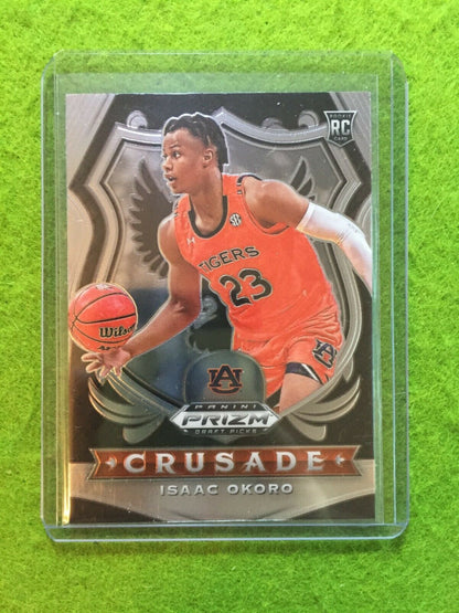 ISAAC OKORO PRIZM CRUSADE ROOKIE CARD JERSEY #23 AUBURN RC CAVALIERS 2020 Prizm