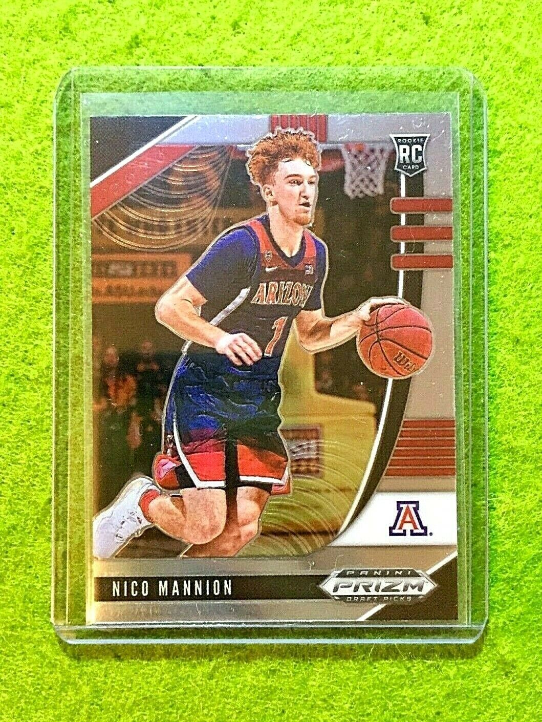 NICO MANNION PRIZM ROOKIE CARD JERSEY #1 ARIZONA RC WARRIORS - 2020 Panini Prizm