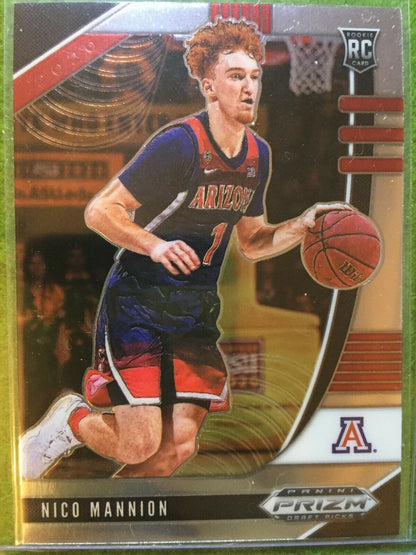 NICO MANNION PRIZM ROOKIE CARD JERSEY #1 ARIZONA RC WARRIORS - 2020 Panini Prizm