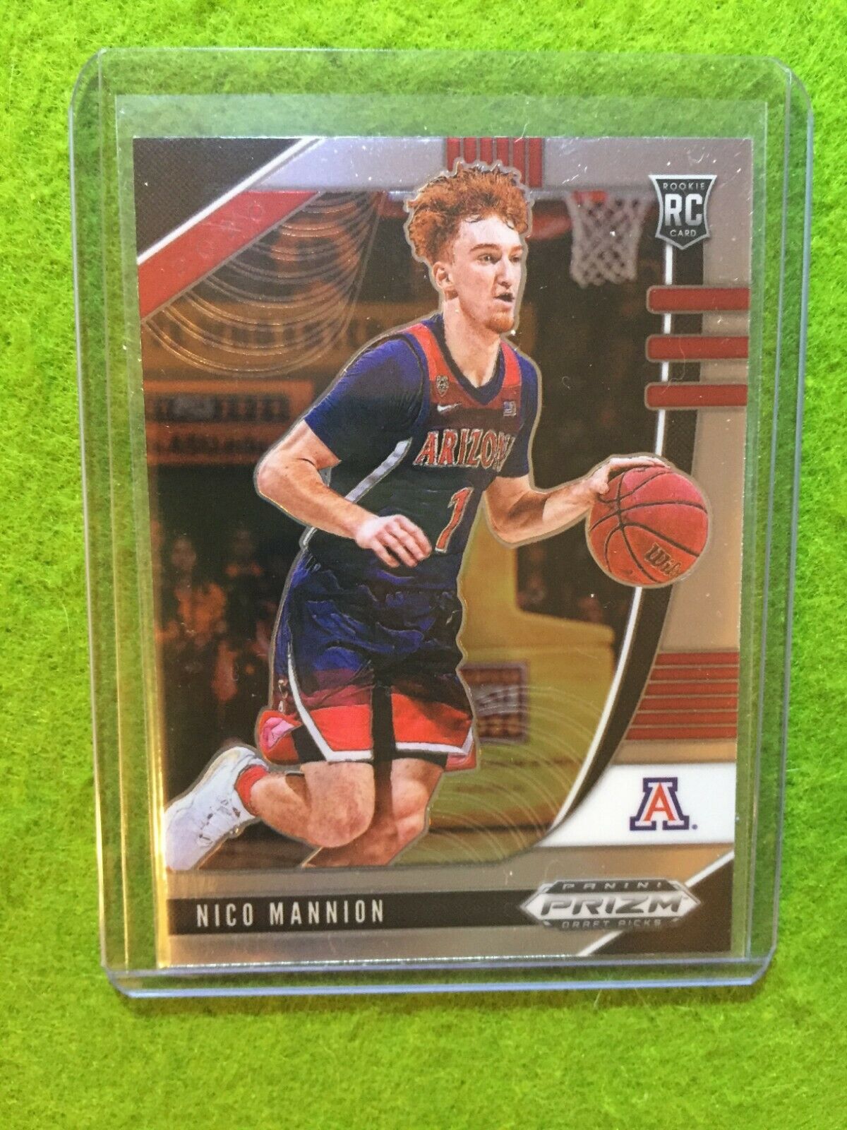 NICO MANNION PRIZM ROOKIE CARD JERSEY #1 ARIZONA RC WARRIORS - 2020 Panini Prizm