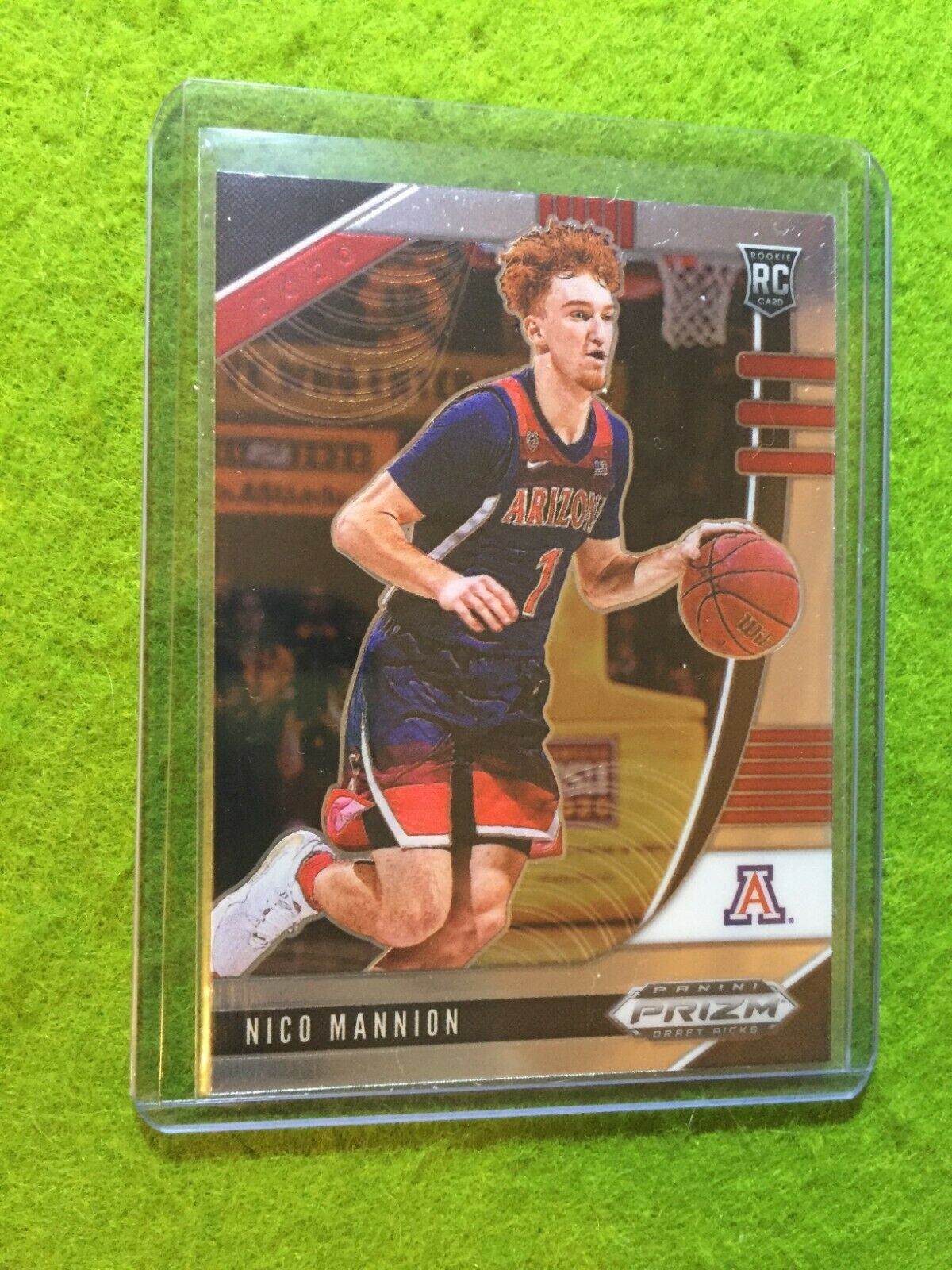 NICO MANNION PRIZM ROOKIE CARD JERSEY #1 ARIZONA RC WARRIORS - 2020 Panini Prizm