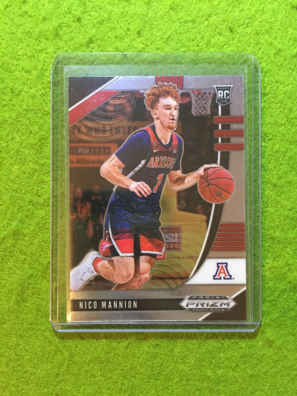 NICO MANNION PRIZM ROOKIE CARD JERSEY #1 ARIZONA RC WARRIORS - 2020 Panini Prizm