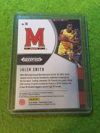 JALEN SMITH PRIZM ROOKIE CARD JERSEY #25 MARYLAND RC 2020 Panini DP PHOENIX SUNS