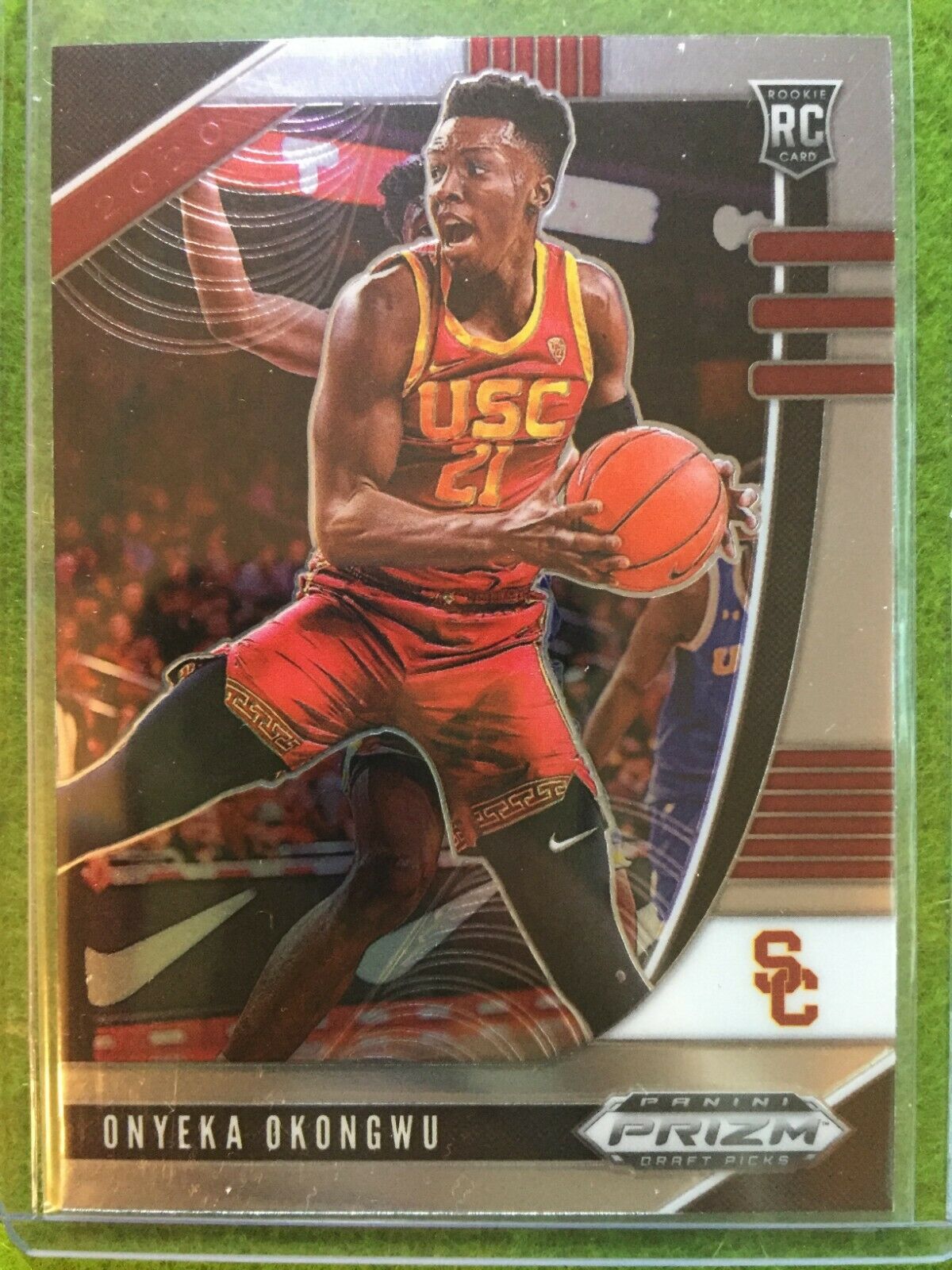 ONYEKA OKONGWU PRIZM ROOKIE CARD JERSEY #21 USC RC ATLANTA HAWKS - 2020 Prizm DP