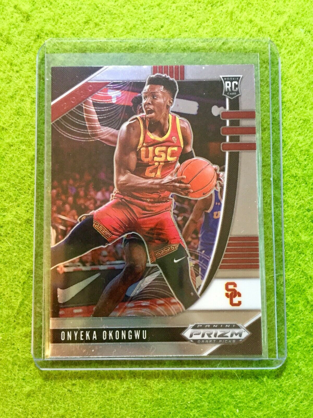 ONYEKA OKONGWU PRIZM ROOKIE CARD JERSEY #21 USC RC ATLANTA HAWKS - 2020 Prizm DP