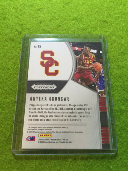 ONYEKA OKONGWU PRIZM ROOKIE CARD JERSEY #21 USC RC ATLANTA HAWKS - 2020 Prizm DP