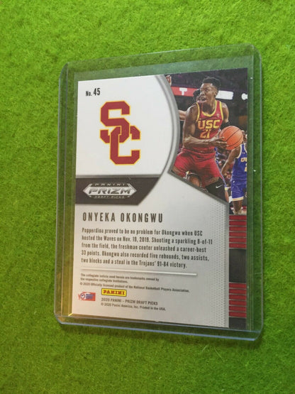 ONYEKA OKONGWU PRIZM ROOKIE CARD JERSEY #21 USC RC ATLANTA HAWKS - 2020 Prizm DP