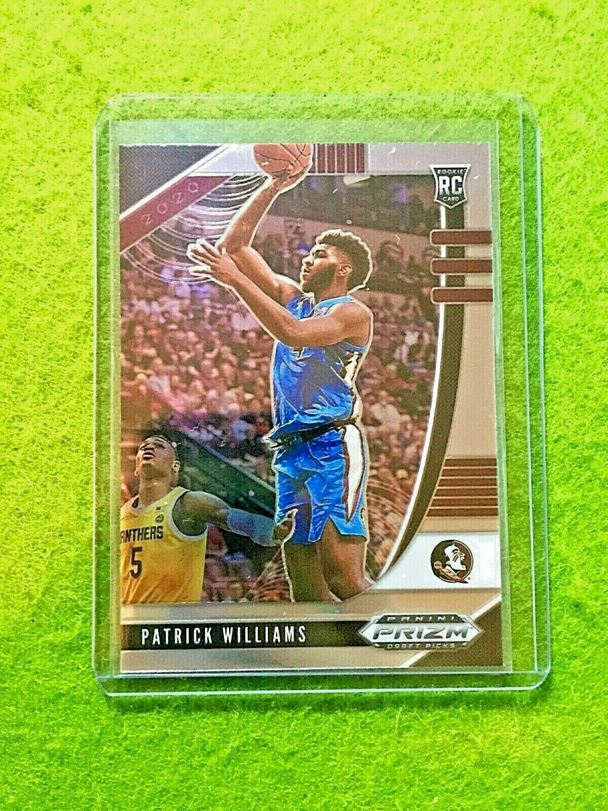 PATRICK WILLIAMS PRIZM ROOKIE CARD JERSEY #4 FLORIDA STATE RC BULLS 2020 Panini