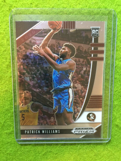 PATRICK WILLIAMS PRIZM ROOKIE CARD JERSEY #4 FLORIDA STATE RC BULLS 2020 Panini