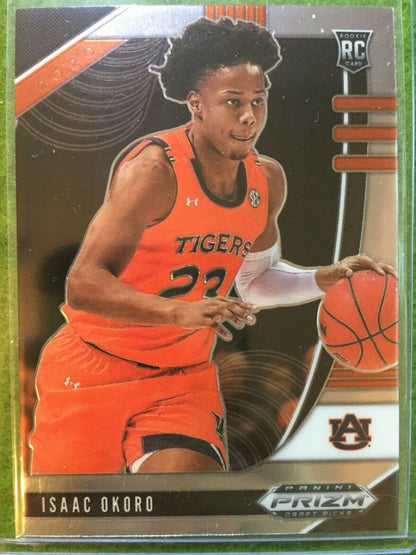 ISAAC OKORO PRIZM ROOKIE CARD JERSEY #23 AUBURN U RC CAVALIERS 2020 Panini Prizm