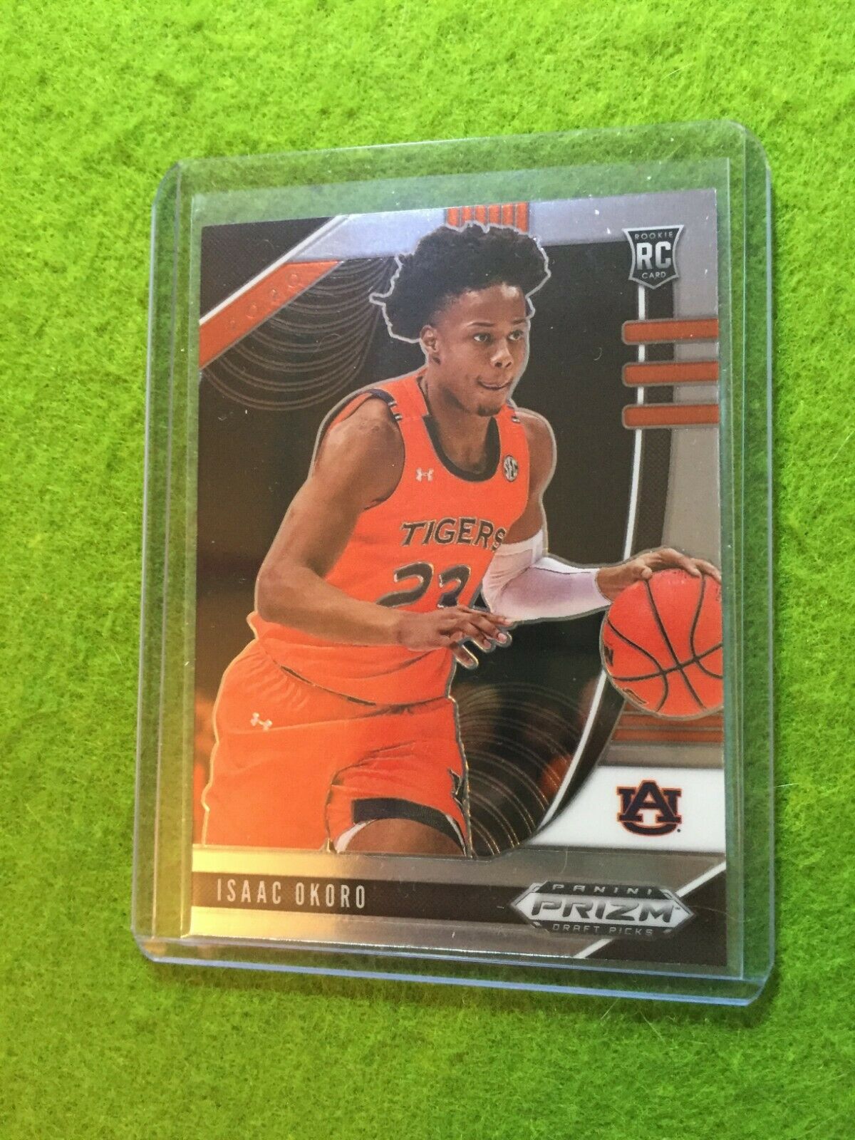 ISAAC OKORO PRIZM ROOKIE CARD JERSEY #23 AUBURN U RC CAVALIERS 2020 Panini Prizm