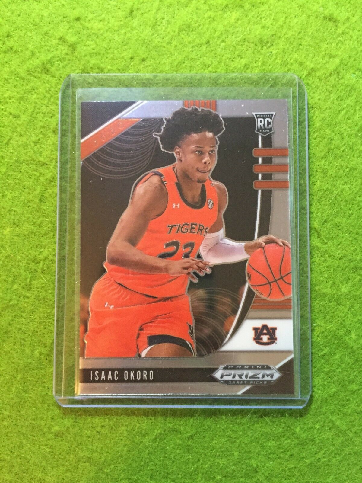 ISAAC OKORO PRIZM ROOKIE CARD JERSEY #23 AUBURN U RC CAVALIERS 2020 Panini Prizm