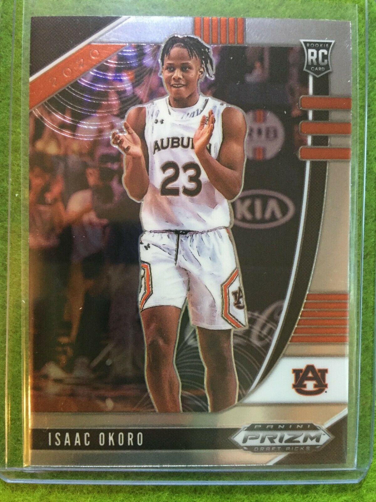 ISAAC OKORO PRIZM ROOKIE CARD JERSEY #23 AUBURN U RC CAVALIERS 2020 Panini Prizm