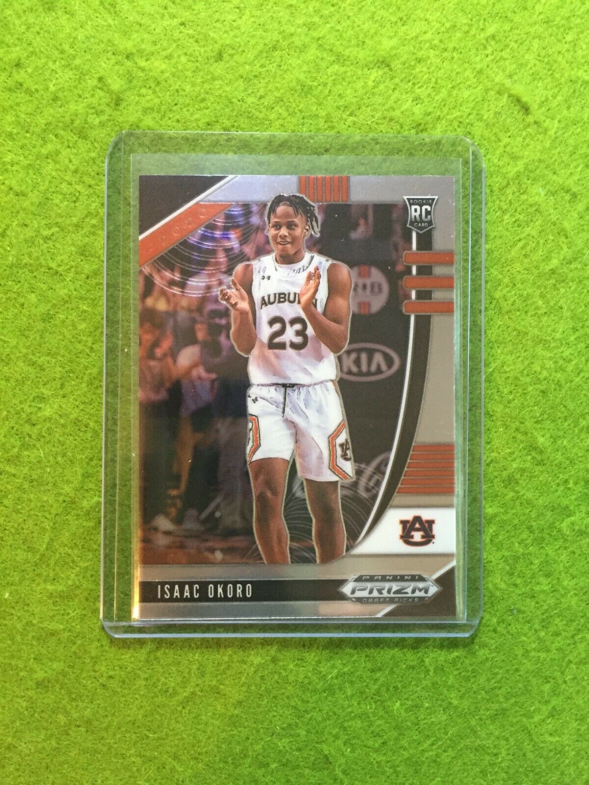 ISAAC OKORO PRIZM ROOKIE CARD JERSEY #23 AUBURN U RC CAVALIERS 2020 Panini Prizm