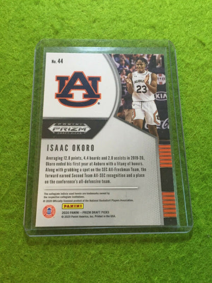 ISAAC OKORO PRIZM ROOKIE CARD JERSEY #23 AUBURN U RC CAVALIERS 2020 Panini Prizm