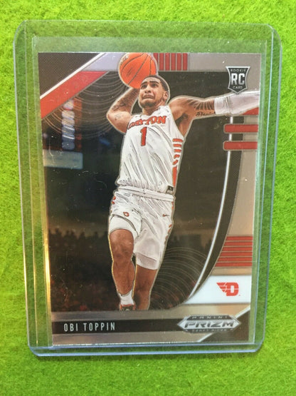 OBI TOPPIN PRIZM ROOKIE CARD JERSEY #1 DAYTON RC NEW YORK KNICKS - 2020 Prizm DP