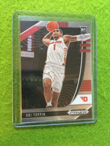 OBI TOPPIN PRIZM ROOKIE CARD JERSEY #1 DAYTON RC NEW YORK KNICKS - 2020 Prizm DP